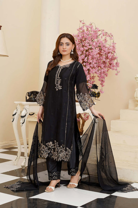 Raven Black - Embroidered 3pc