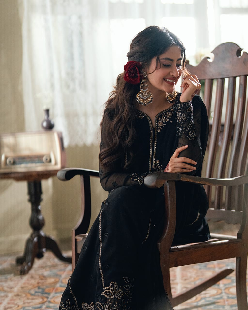Raven Black - Embroidered 3pc Outfit