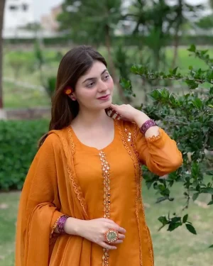 Stylish Pearls Maxi Dress for Girls 2-Piece