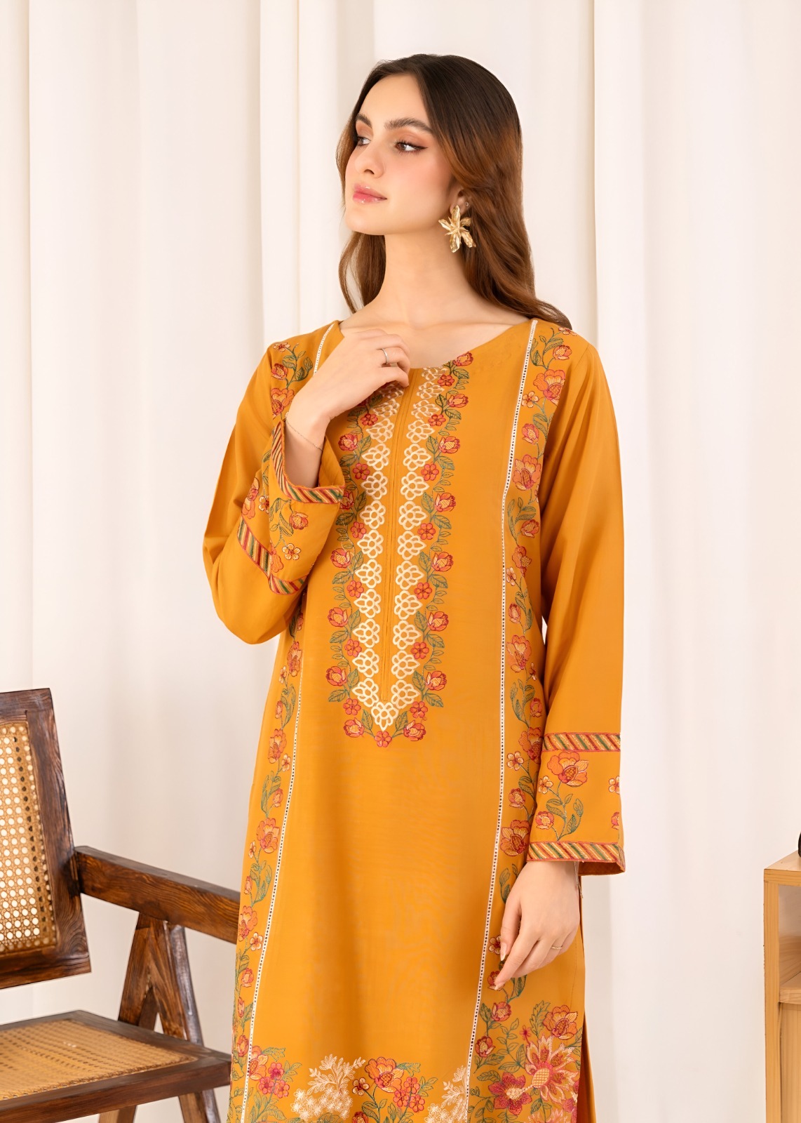 Mustard Cotton โ 2-Piece Suit - Image 4