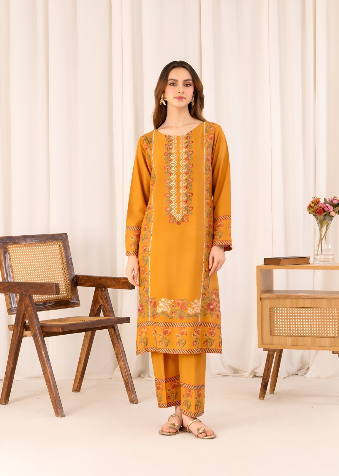 Mustard Cotton โ 2-Piece Suit - Image 5