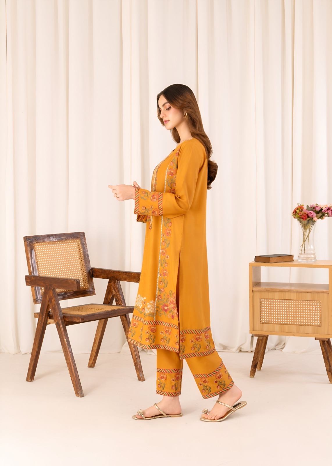 Mustard Cotton โ 2-Piece Suit - Image 6